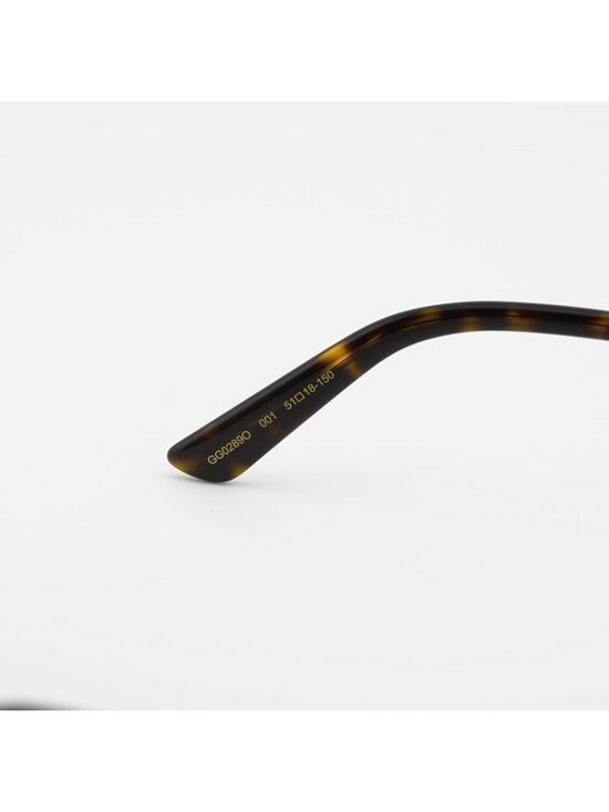 Gucci GG0289O 001 Eyeglasses Black/Gold 51mm Square Frame main image 8